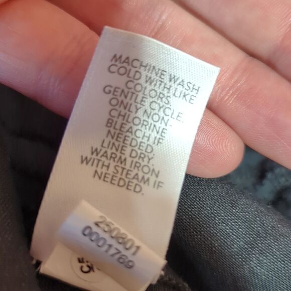 J Jill Linen Blend Black Drawstring Pants Coastal Tab Button Capsule sz M - Picture 12 of 12